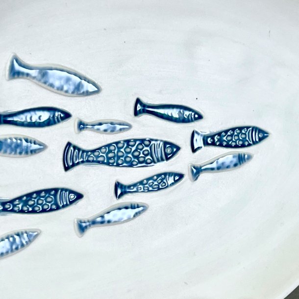 Keramik fiskefad - hndlavet