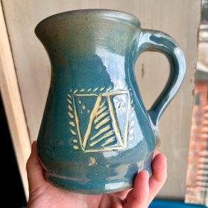 Keramik kande - petroleumsfarvet