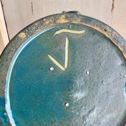 Keramik kande - petroleumsfarvet