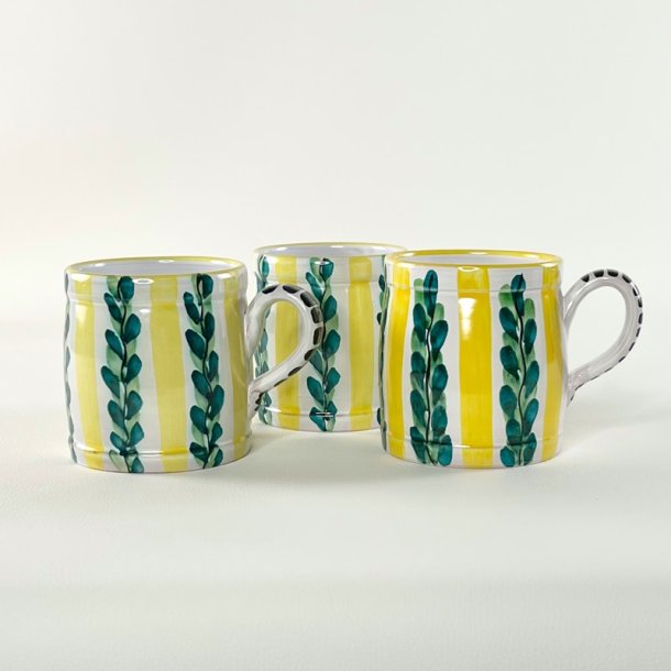 Juelsminde Keramik krus - gul og gr�n