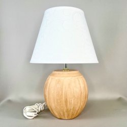 Rillet lampefod - keramik 