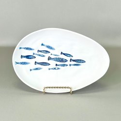 Keramik fiskefad - hndlavet