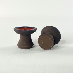 Duo af retro kertelysestager i keramik 