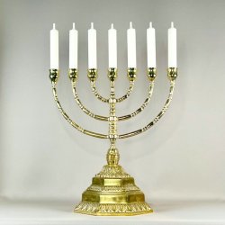 Kirkestage (Menorah) - 7-armet lysestage (Nr.2)
