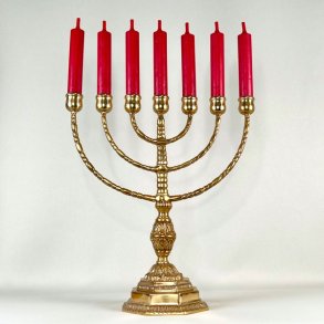 Kirkestage (Menorah) - 7-armet lysestage (Nr.4)