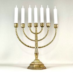 Kirkestage (Menorah) - 7-armet lysestage (Nr.5)