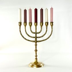 Kirkestage (Menorah) - 7-armet lysestage (Nr.8)