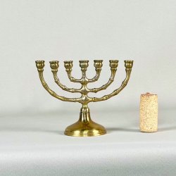 Miniature kirkestage (Menorah) - 7-armet lysestage