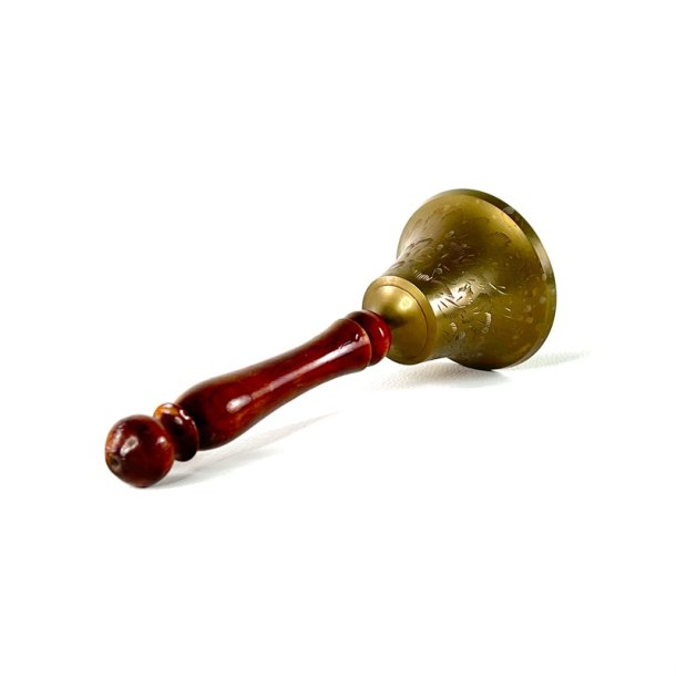 Klokke - messing med udsmykning 