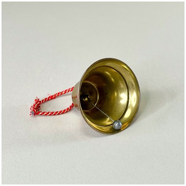 Messing klokke med snor