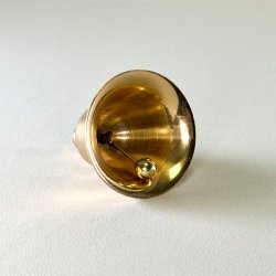 Messing klokke - massiv bordklokke 