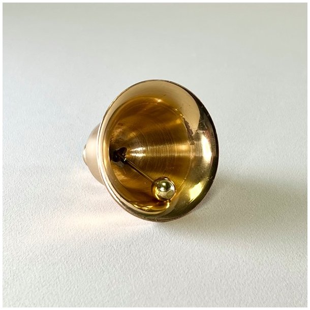 Messing klokke - massiv bordklokke 