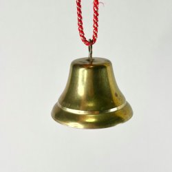 Messing klokke med snor