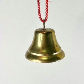 Messing klokke med snor