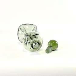 Holmegaard Klukflaske - smoke, H27,5 cm 