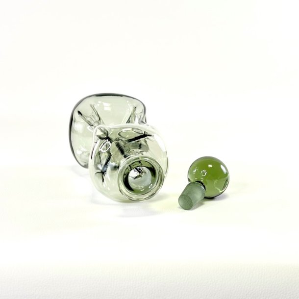 Holmegaard Klukflaske - smoke, H27,5 cm 