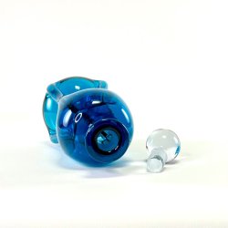 Holmegaard Klukflaske - bl�, H27,5 cm 
