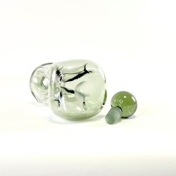Holmegaard Klukflaske - smoke, H27,5 cm 