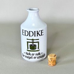 Knabstrup 'ordsprog' eddike flaske med prop