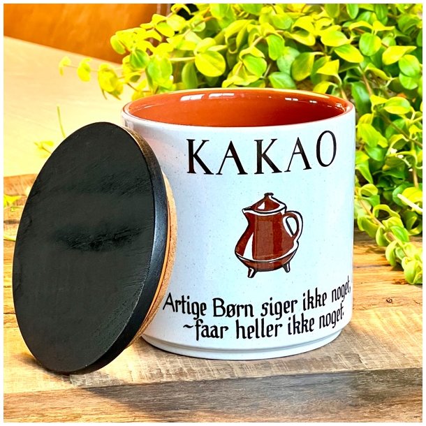 Knabstrup 'ordsprog' krukke til kakao