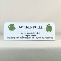 Kkkenrulleholder - Knabstrup 'ordsprog' serien 
