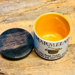 Knabstrup 'ordsprog' krukke til marmelade