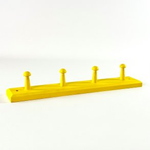Retro knager�kke 4 kroge, gul 