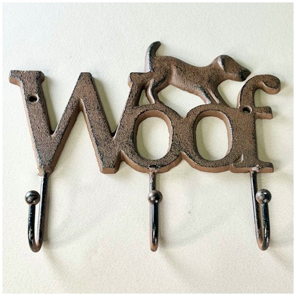 Knagerkke - 3 kroge, hund og Woof 