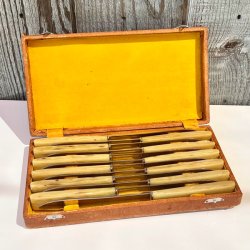 Vintage knive - middagsknive (12 stk) i ske 