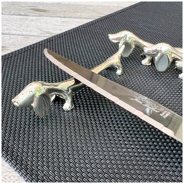 Knivsttte (st a' 6 stk) - Gravhund, slv