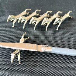 Knivsttte (st a' 6 stk) - Hest, slv