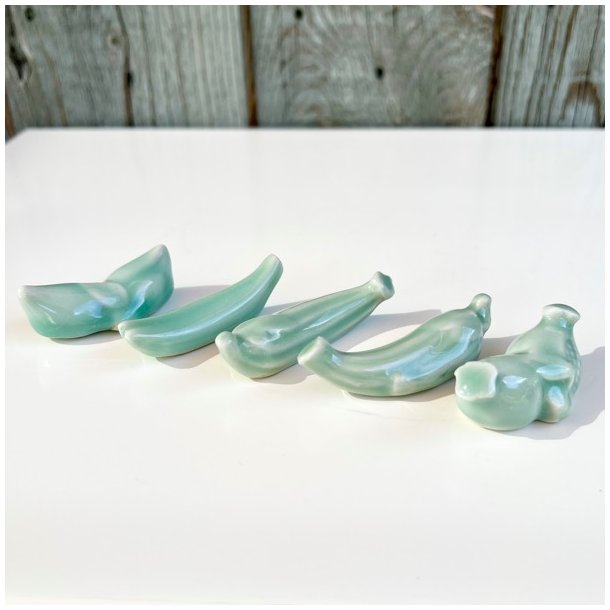 Knivsttte (st a' 5 stk) - turkis, keramik 