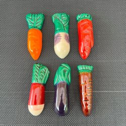 Knivsttte (st a' 6 stk) - Grntsager, keramik 