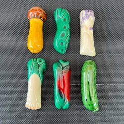 Knivsttte (st a' 6 stk) - Grntsager, keramik 