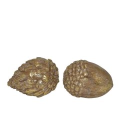 Kogle/agern til pynt - guld