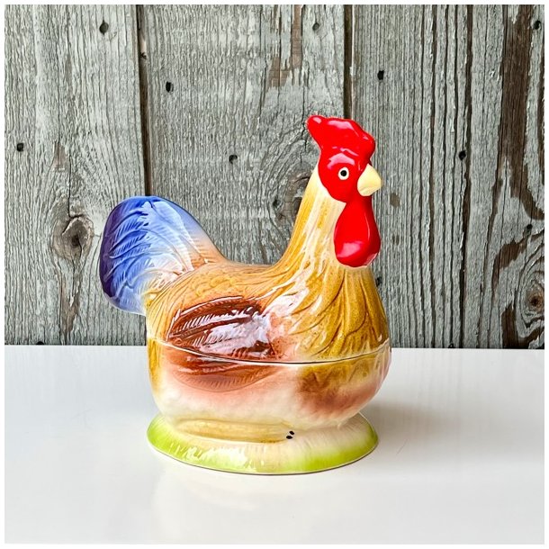 Fransk patform - Michel Caugant, farverig hane