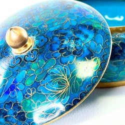 L�gkrukke - cloisonne, kinesisk i metal