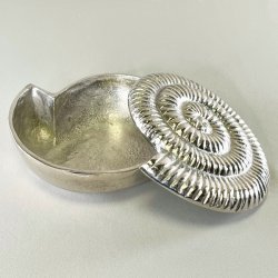 Muslingeformet skl m/lg - slv