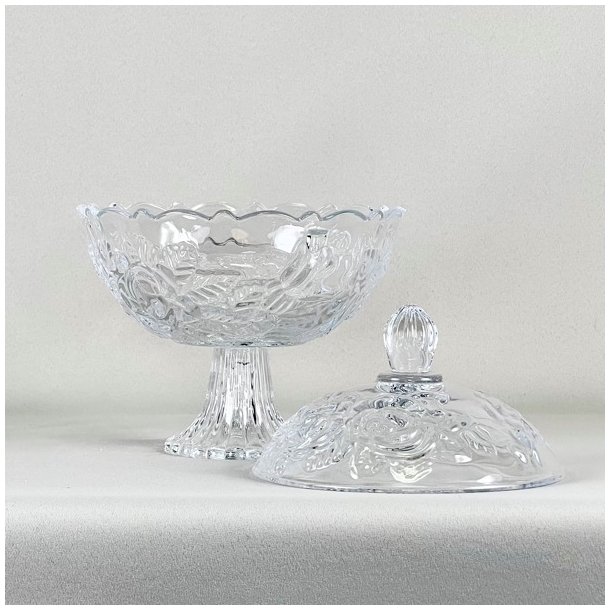 Bonbonniere - med roser, p fod