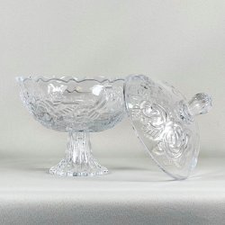 Bonbonniere - med roser, p fod