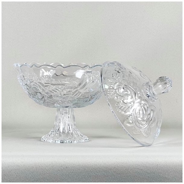 Bonbonniere - med roser, p fod