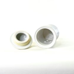 Apotekerkrukke - hvid porcel�n