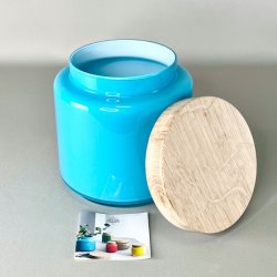 Holmegaard Palet krukke m/trlg - Oceanbl