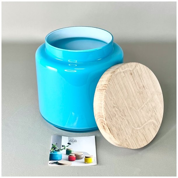 Holmegaard Palet krukke m/trlg - Oceanbl