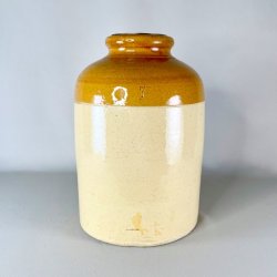 Saltglaserede potter - sennepsfarvede