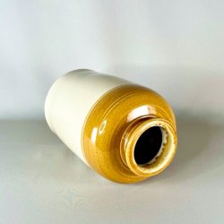 Saltglaserede potter - sennepsfarvede