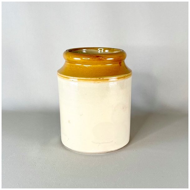 Saltglaserede potter - sennepsfarvede