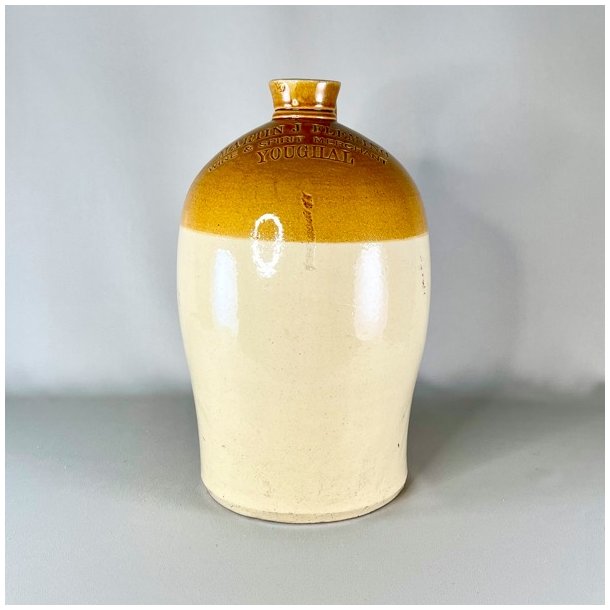 Saltglaserede krukker - sennepsfarvede