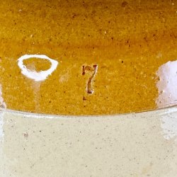 Saltglaserede potter - sennepsfarvede