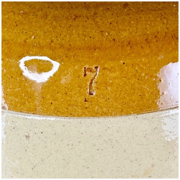 Saltglaserede potter - sennepsfarvede